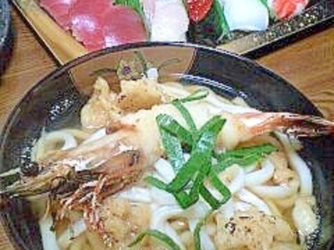 尾頭付き　年越しうどん